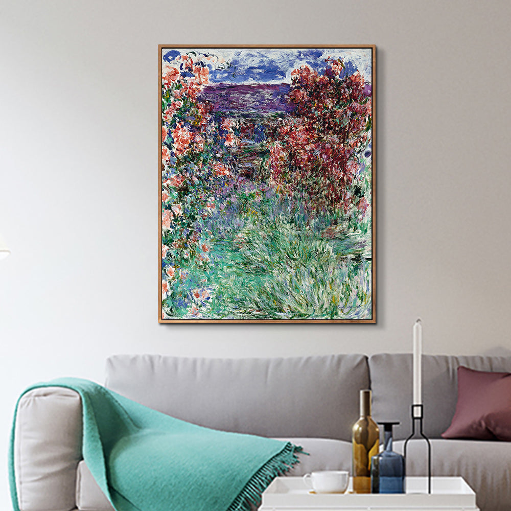 The House among the Roses,1925 by Claude Monet Wall Art