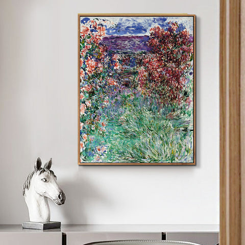 The House among the Roses,1925 by Claude Monet Wall Art