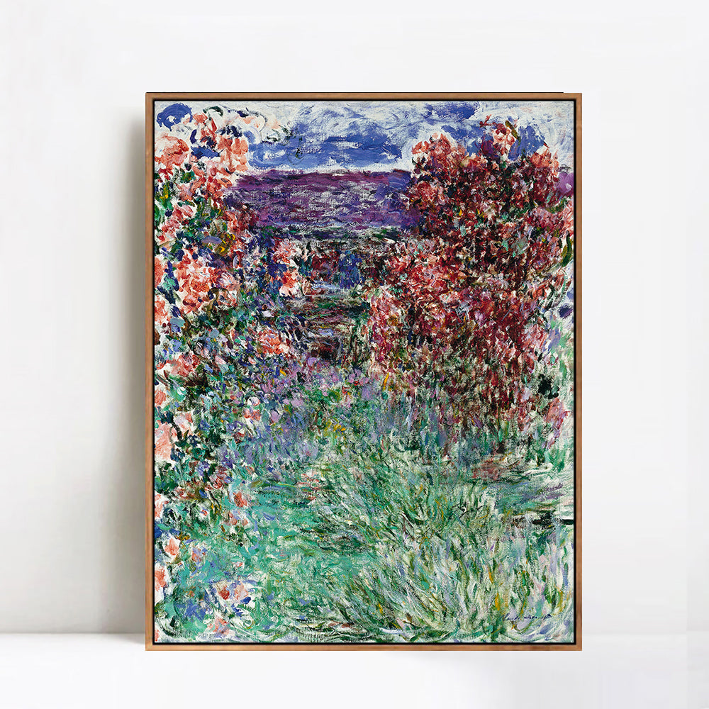 The House among the Roses,1925 by Claude Monet Wall Art