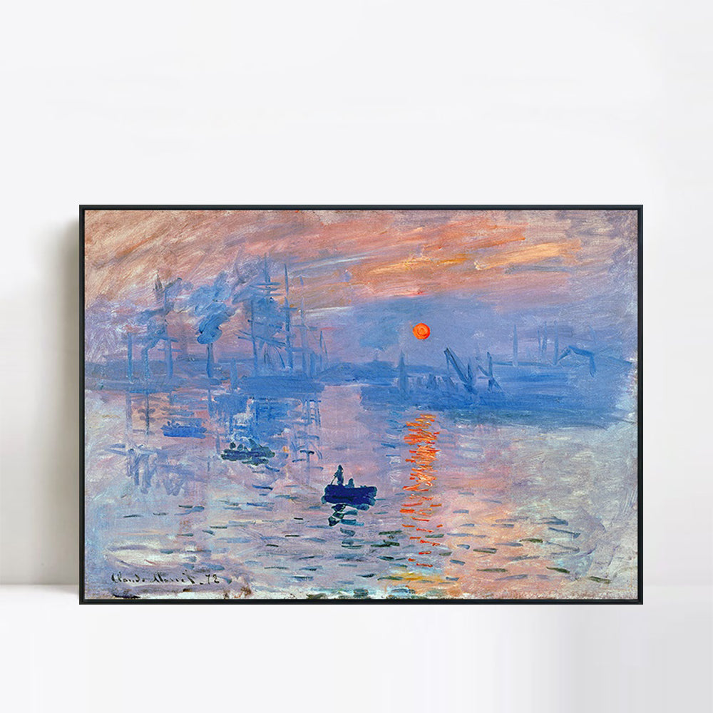 Impression soleil levant(1872) by Claude Monet Wall Art