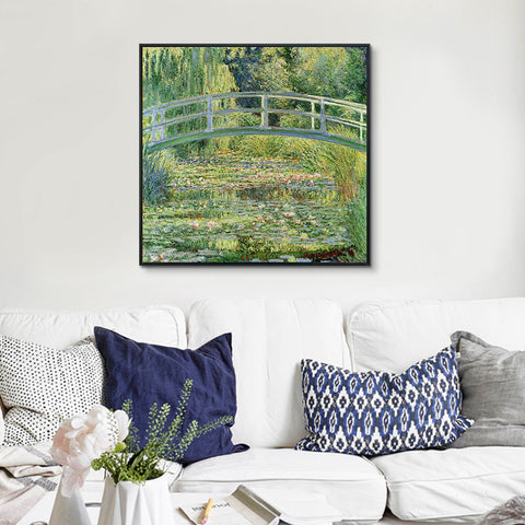 Water-Lily Pond,1899 by Claude Monet Wall Art Living Room Home Office Decorations