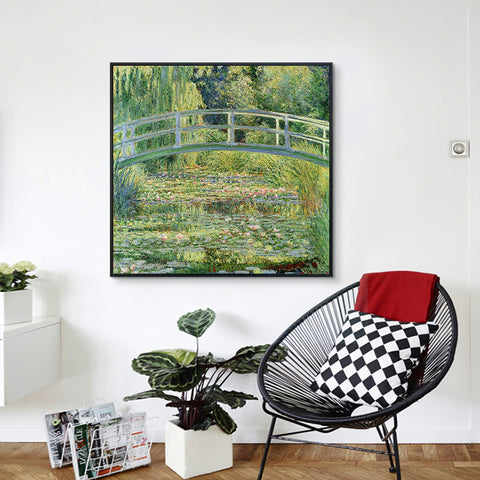 Water-Lily Pond,1899 by Claude Monet Wall Art Living Room Home Office Decorations