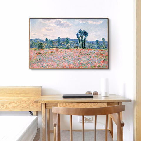 Poppy Field(1886) by Claude Monet Wall Art