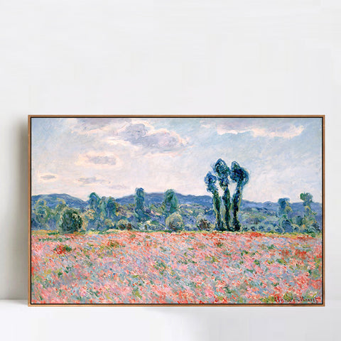 Poppy Field(1886) by Claude Monet Wall Art