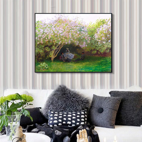People under the Tree by Claude Monet Wall Art