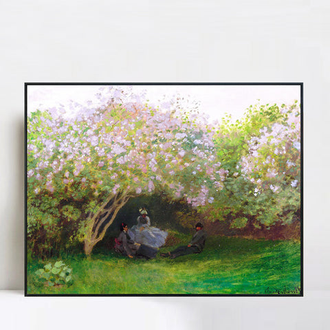 People under the Tree by Claude Monet Wall Art
