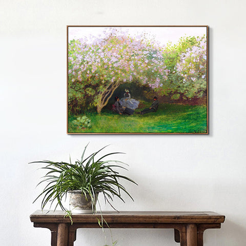 People under the Tree by Claude Monet Wall Art