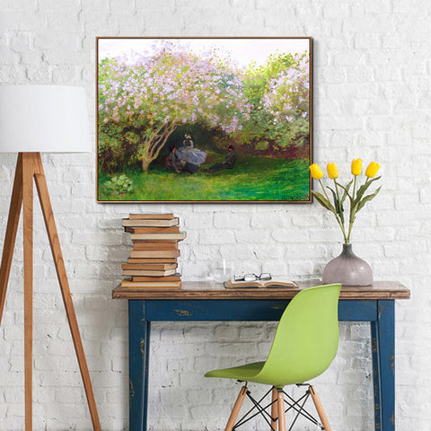 People under the Tree by Claude Monet Wall Art