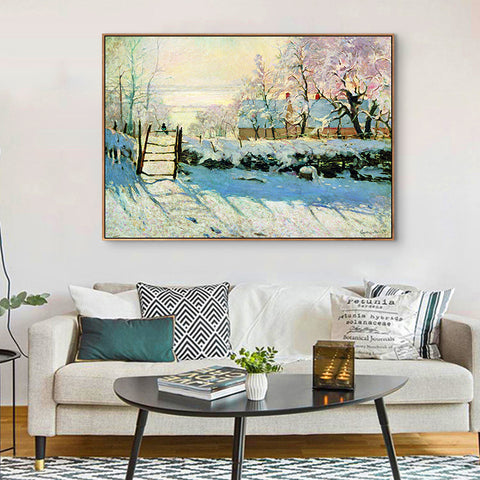 The Magpie,1869 by Claude Monet Wall Art
