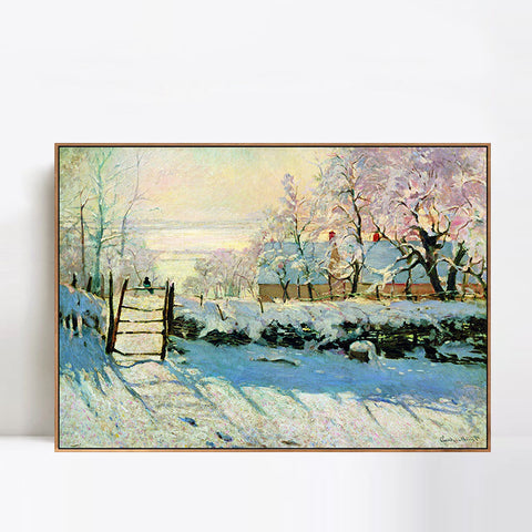 The Magpie,1869 by Claude Monet Wall Art