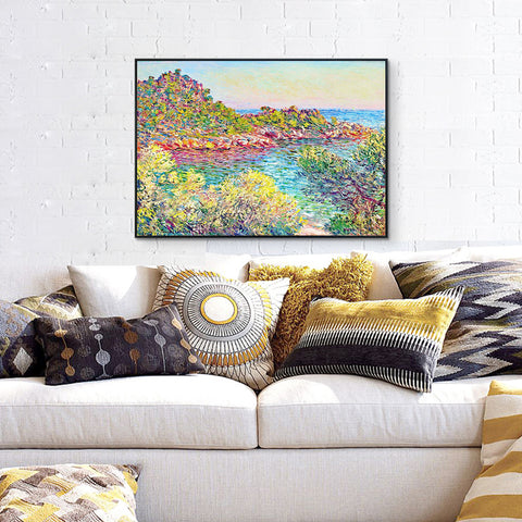 Landscape near Montecarlo(1883) by Claude Monet Wall Art