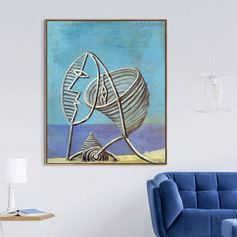 INVIN ART Framed Canvas Giclee Print Art Abstract Painting Portrait of Young Girl by Pablo Picasso Wall Art Living Room Home Office Decorations