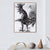 INVIN ART Framed Canvas Giclee Print Art Young cock 1938 by Pablo Picasso Wall Art Living Room Home Office Decorations