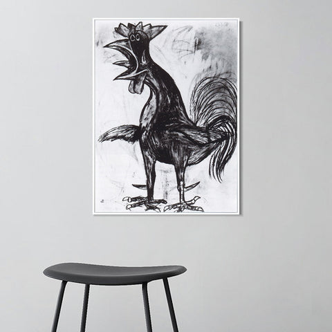 INVIN ART Framed Canvas Giclee Print Art Young cock 1938 by Pablo Picasso Wall Art Living Room Home Office Decorations