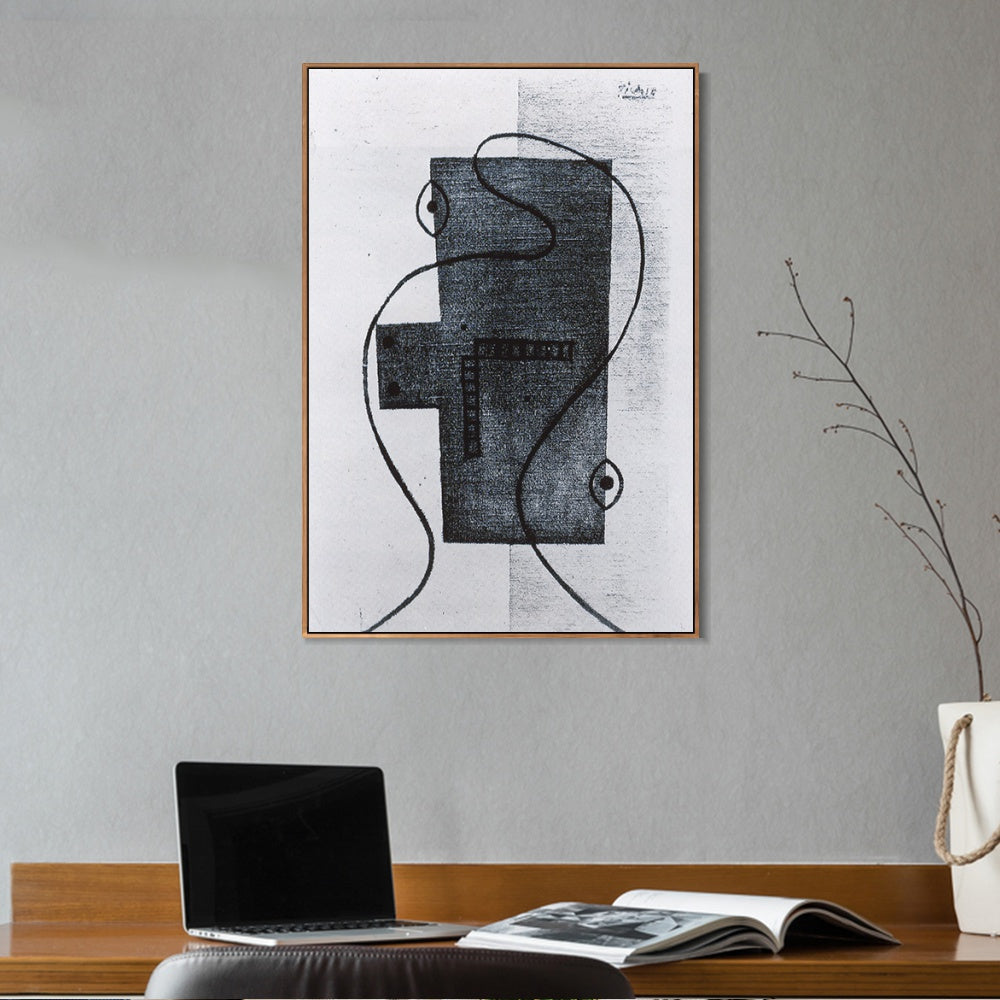 INVIN ART Framed Canvas Giclee Print Art Head 1928 by Pablo Picasso Wall Art Living Room Home Office Decorations