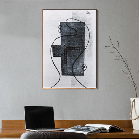 INVIN ART Framed Canvas Giclee Print Art Head 1928 by Pablo Picasso Wall Art Living Room Home Office Decorations