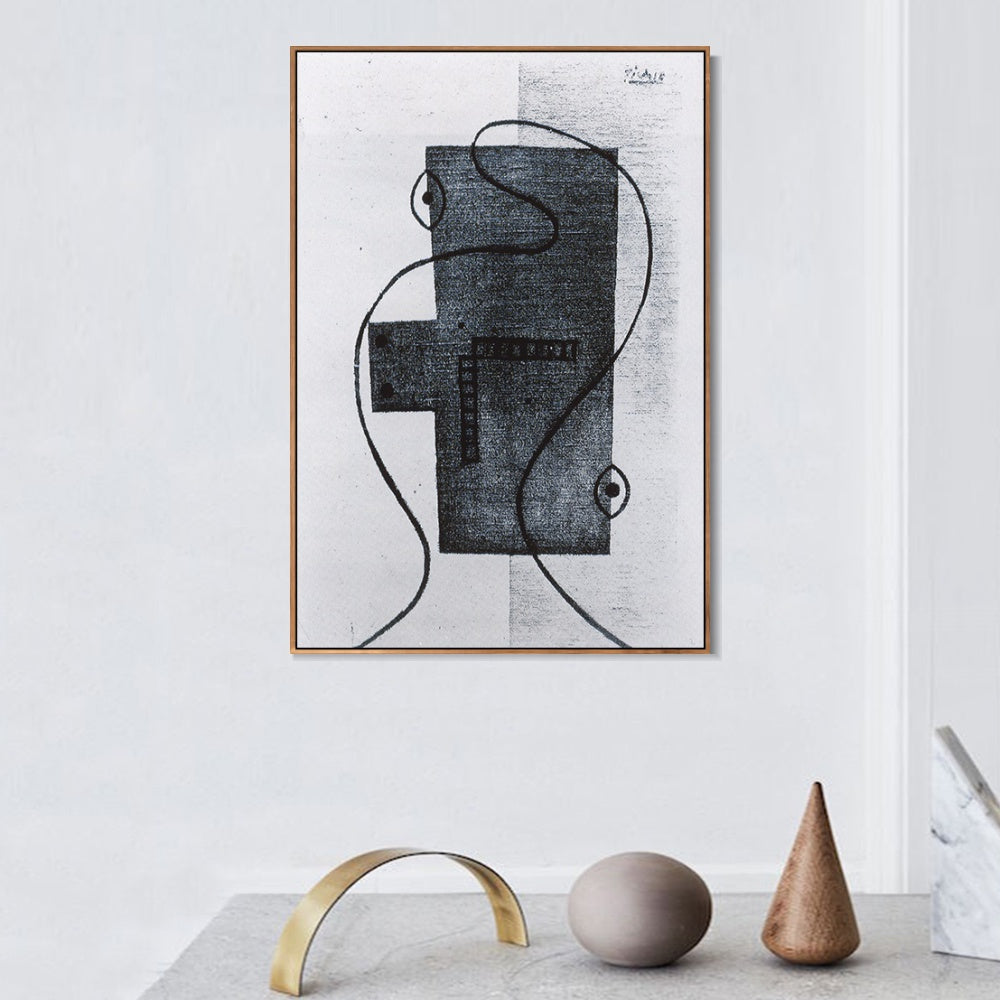 INVIN ART Framed Canvas Giclee Print Art Head 1928 by Pablo Picasso Wall Art Living Room Home Office Decorations