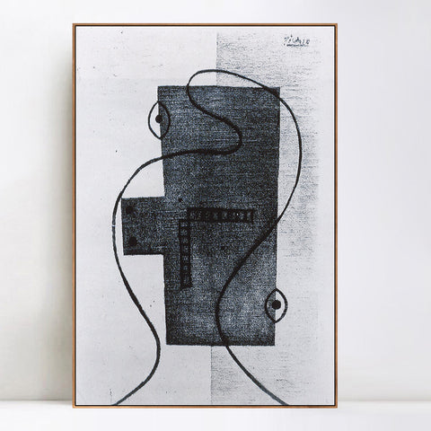 INVIN ART Framed Canvas Giclee Print Art Head 1928 by Pablo Picasso Wall Art Living Room Home Office Decorations