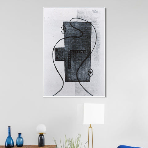 INVIN ART Framed Canvas Giclee Print Art Head 1928 by Pablo Picasso Wall Art Living Room Home Office Decorations