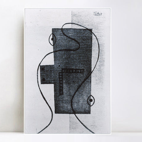 INVIN ART Framed Canvas Giclee Print Art Head 1928 by Pablo Picasso Wall Art Living Room Home Office Decorations