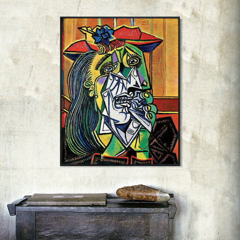 INVIN ART Framed Canvas Giclee Print Art Series#40 by Pablo Picasso Wall Art Living Room Home Office Decorations
