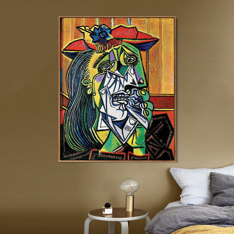 INVIN ART Framed Canvas Giclee Print Art Series#40 by Pablo Picasso Wall Art Living Room Home Office Decorations