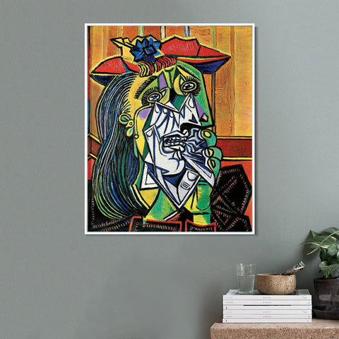 INVIN ART Framed Canvas Giclee Print Art Series#40 by Pablo Picasso Wall Art Living Room Home Office Decorations