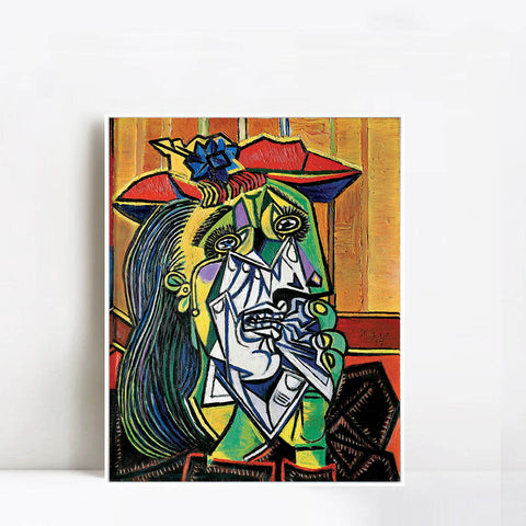 INVIN ART Framed Canvas Giclee Print Art Series#40 by Pablo Picasso Wall Art Living Room Home Office Decorations