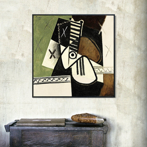 INVIN ART Framed Canvas Giclee Print Art Series#41 by Pablo Picasso Wall Art Living Room Home Office Decorations