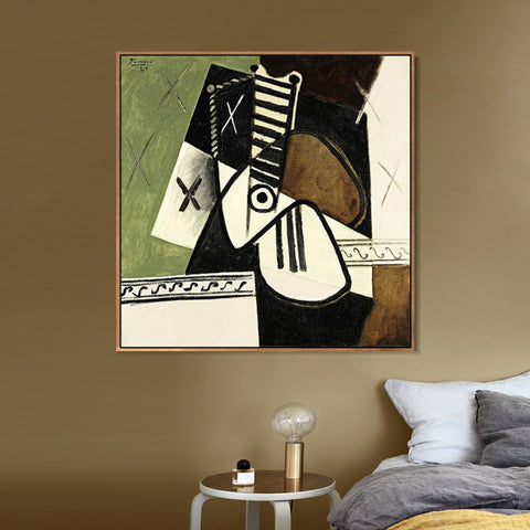 INVIN ART Framed Canvas Giclee Print Art Series#41 by Pablo Picasso Wall Art Living Room Home Office Decorations
