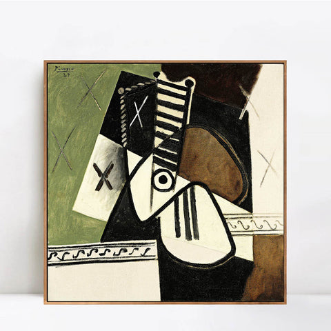 INVIN ART Framed Canvas Giclee Print Art Series#41 by Pablo Picasso Wall Art Living Room Home Office Decorations