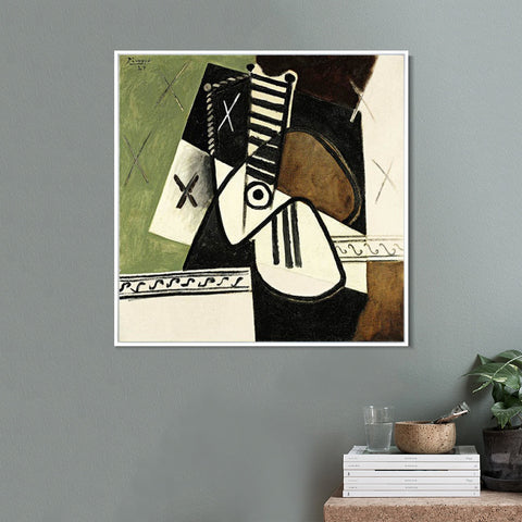 INVIN ART Framed Canvas Giclee Print Art Series#41 by Pablo Picasso Wall Art Living Room Home Office Decorations