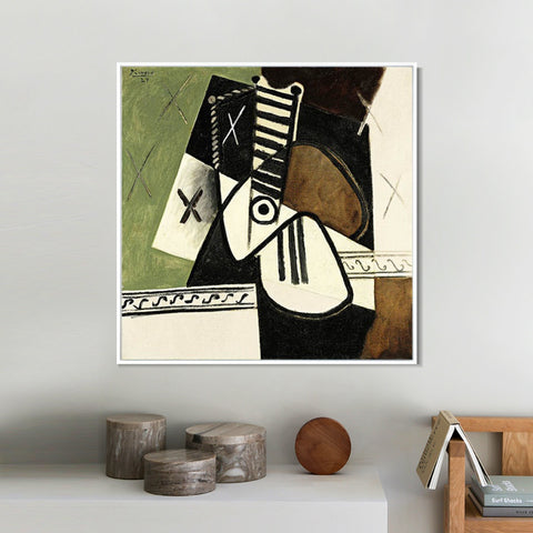 INVIN ART Framed Canvas Giclee Print Art Series#41 by Pablo Picasso Wall Art Living Room Home Office Decorations