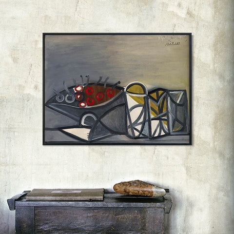 INVIN ART Framed Canvas Giclee Print Art Series#44 by Pablo Picasso Wall Art Living Room Home Office Decorations