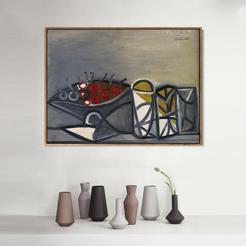 INVIN ART Framed Canvas Giclee Print Art Series#44 by Pablo Picasso Wall Art Living Room Home Office Decorations