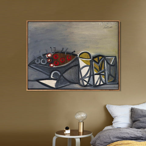 INVIN ART Framed Canvas Giclee Print Art Series#44 by Pablo Picasso Wall Art Living Room Home Office Decorations