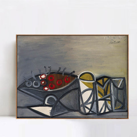 INVIN ART Framed Canvas Giclee Print Art Series#44 by Pablo Picasso Wall Art Living Room Home Office Decorations