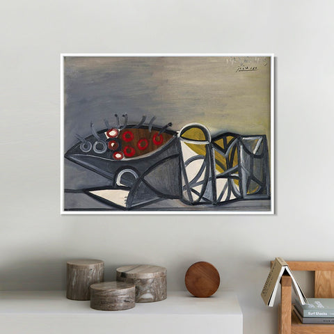 INVIN ART Framed Canvas Giclee Print Art Series#44 by Pablo Picasso Wall Art Living Room Home Office Decorations