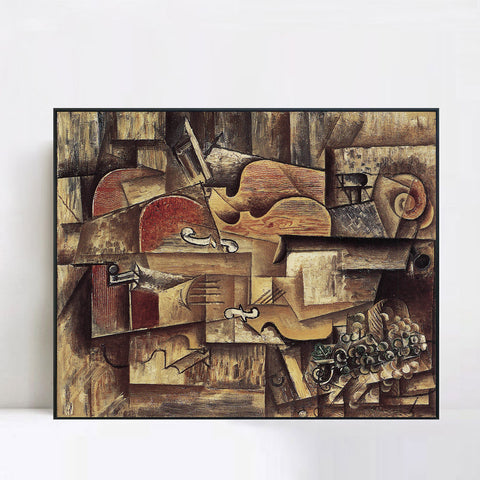 INVIN ART Framed Canvas Giclee Print Art Series#45 by Pablo Picasso Wall Art Living Room Home Office Decorations