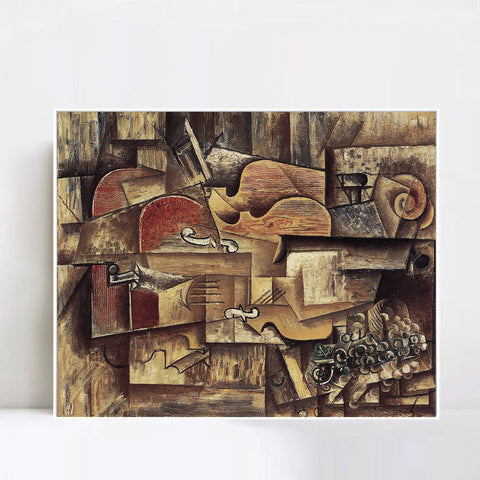 INVIN ART Framed Canvas Giclee Print Art Series#45 by Pablo Picasso Wall Art Living Room Home Office Decorations