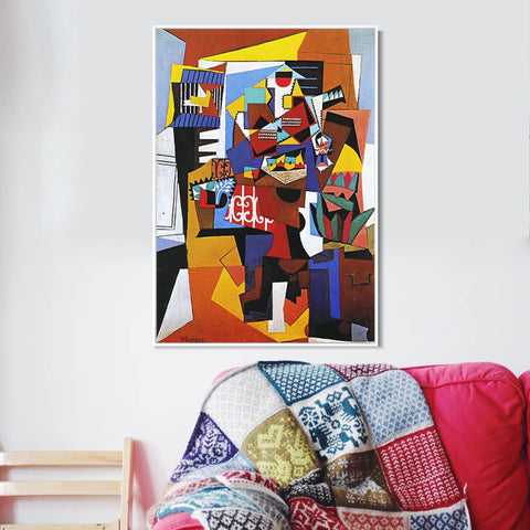 INVIN ART Framed Canvas Giclee Print Art 1923 La cage d'oiseaux by Pablo Picasso Wall Art Living Room Home Office Decorations