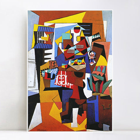 INVIN ART Framed Canvas Giclee Print Art 1923 La cage d'oiseaux by Pablo Picasso Wall Art Living Room Home Office Decorations