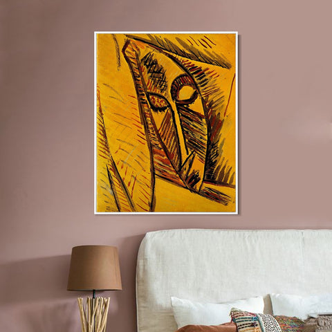 INVIN ART Framed Canvas Giclee Print Art 1907 Nu _la draperie by Pablo Picasso Wall Art Living Room Home Office Decorations