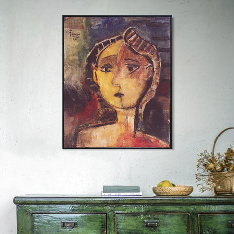 INVIN ART Framed Canvas Giclee Print Art 1926 Buste de femme by Pablo Picasso Wall Art Living Room Home Office Decorations
