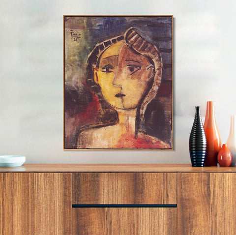 INVIN ART Framed Canvas Giclee Print Art 1926 Buste de femme by Pablo Picasso Wall Art Living Room Home Office Decorations