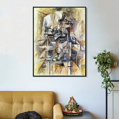 INVIN ART Framed Canvas Giclee Print Art Series#65 by Pablo Picasso Wall Art Living Room Home Office Decorations