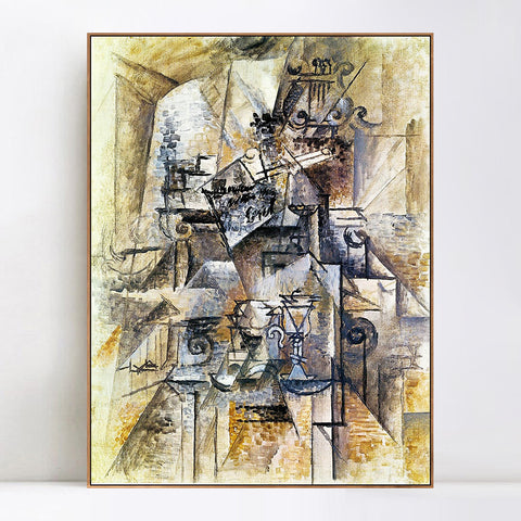 INVIN ART Framed Canvas Giclee Print Art Series#65 by Pablo Picasso Wall Art Living Room Home Office Decorations