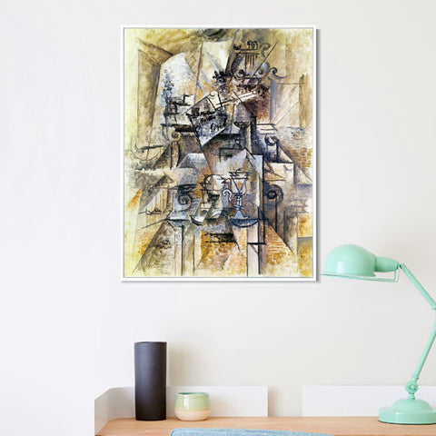 INVIN ART Framed Canvas Giclee Print Art Series#65 by Pablo Picasso Wall Art Living Room Home Office Decorations