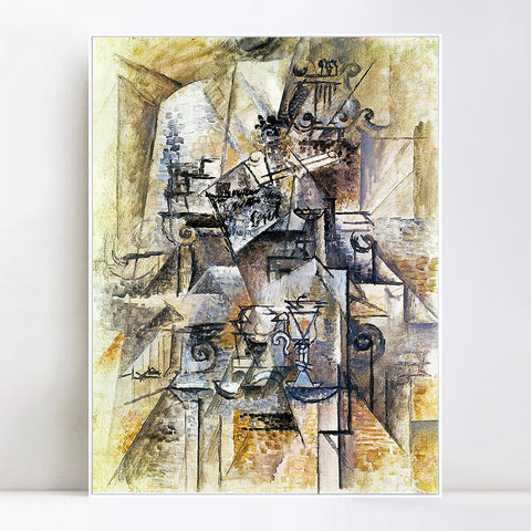 INVIN ART Framed Canvas Giclee Print Art Series#65 by Pablo Picasso Wall Art Living Room Home Office Decorations