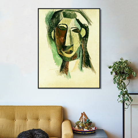 INVIN ART Framed Canvas Giclee Print Art 1909 Fernande Olivier 1 by Pablo Picasso Wall Art Living Room Home Office Decorations